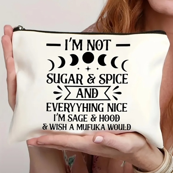 I’m Not Sugar & Spice Cosmetic Bag - NEW - Picture 1 of 2